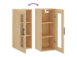 Armario de pared de roble Sonoma 34,5x34x90 cm