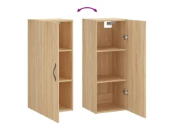 Armario de pared de roble Sonoma 34,5x34x90 cm madera de ingeniería