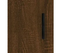 Armario de pared de roble marrón 69,5x34x90 cm