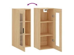 Armario de pared de roble Sonoma 34,5x34x90 cm