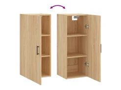Armario de pared de roble Sonoma 34,5x34x90 cm