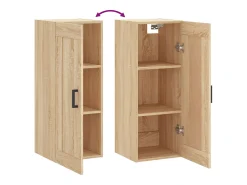 Armario de pared de roble Sonoma 34,5x34x90 cm madera de ingeniería
