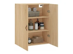 Armario de pared de roble Sonoma 69,5x34x90 cm