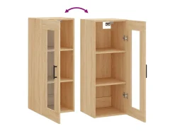 Armario de pared de roble Sonoma 34,5x34x90 cm