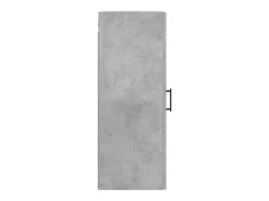 Armario de pared gris hormigón 34,5x34x90 cm