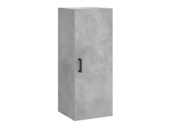 Armario de pared gris hormigón 34,5x34x90 cm