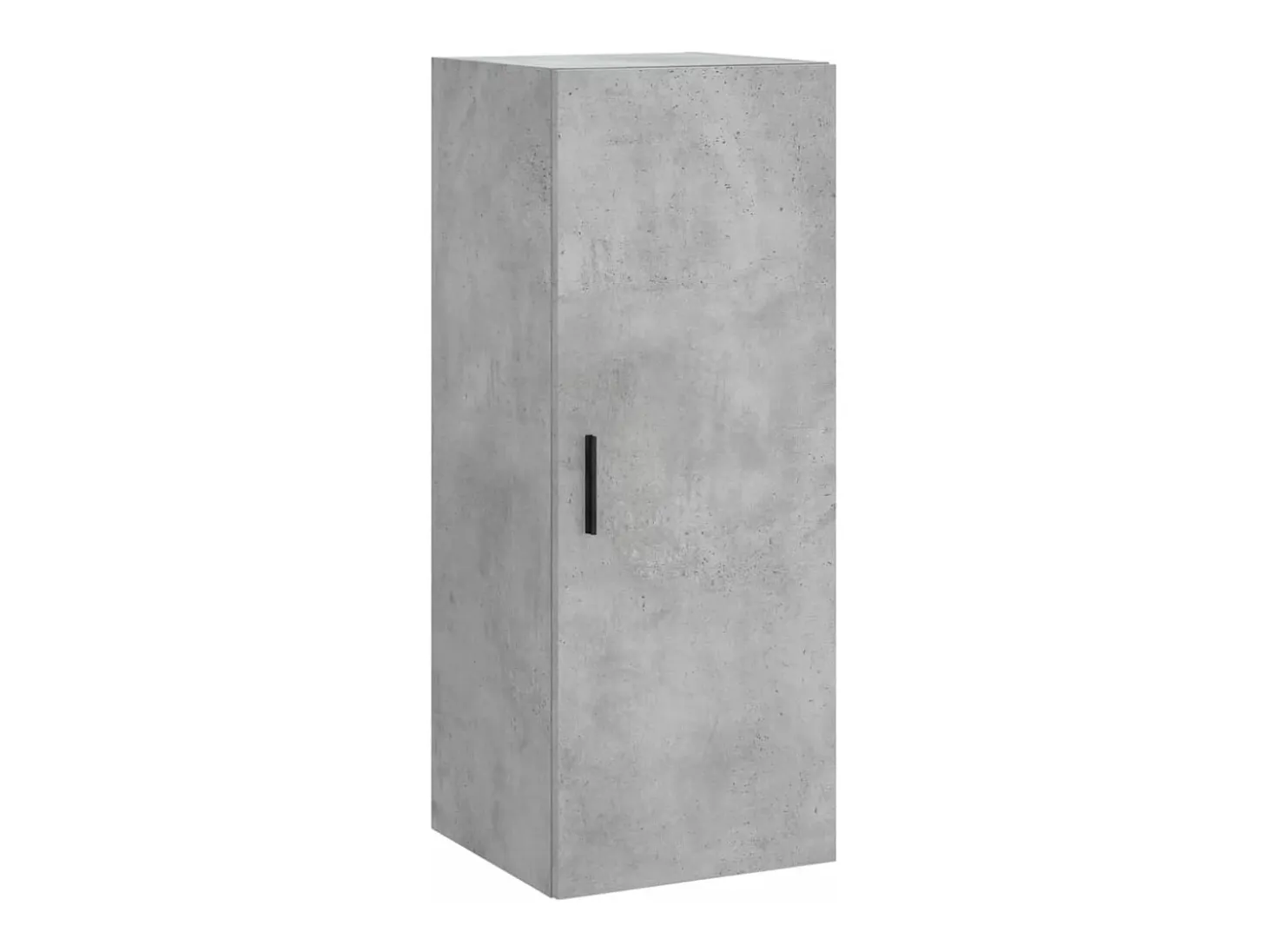 Armario de pared gris hormigón 34,5x34x90 cm