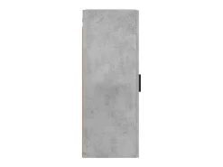Armario de pared gris hormigón 34,5x34x90 cm