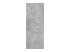 Armario de pared gris hormigón 34,5x34x90 cm