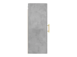 Armario de pared gris hormigón 34,5x34x90 cm