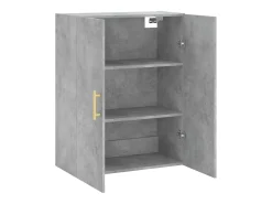 Armario de pared gris hormigón 69,5x34x90 cm