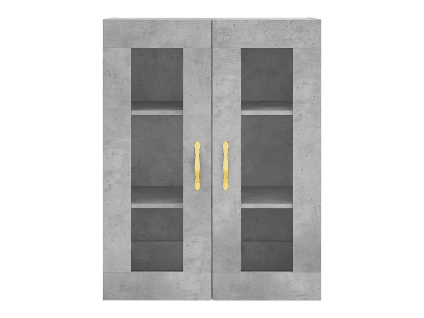 Armario de pared gris hormigón 69,5x34x90 cm