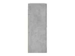 Armario de pared gris hormigón 69,5x34x90 cm