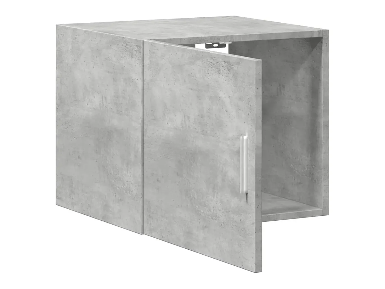 Armario de pared gris hormigón 45x42,5x40 cm madera de ingeniería
