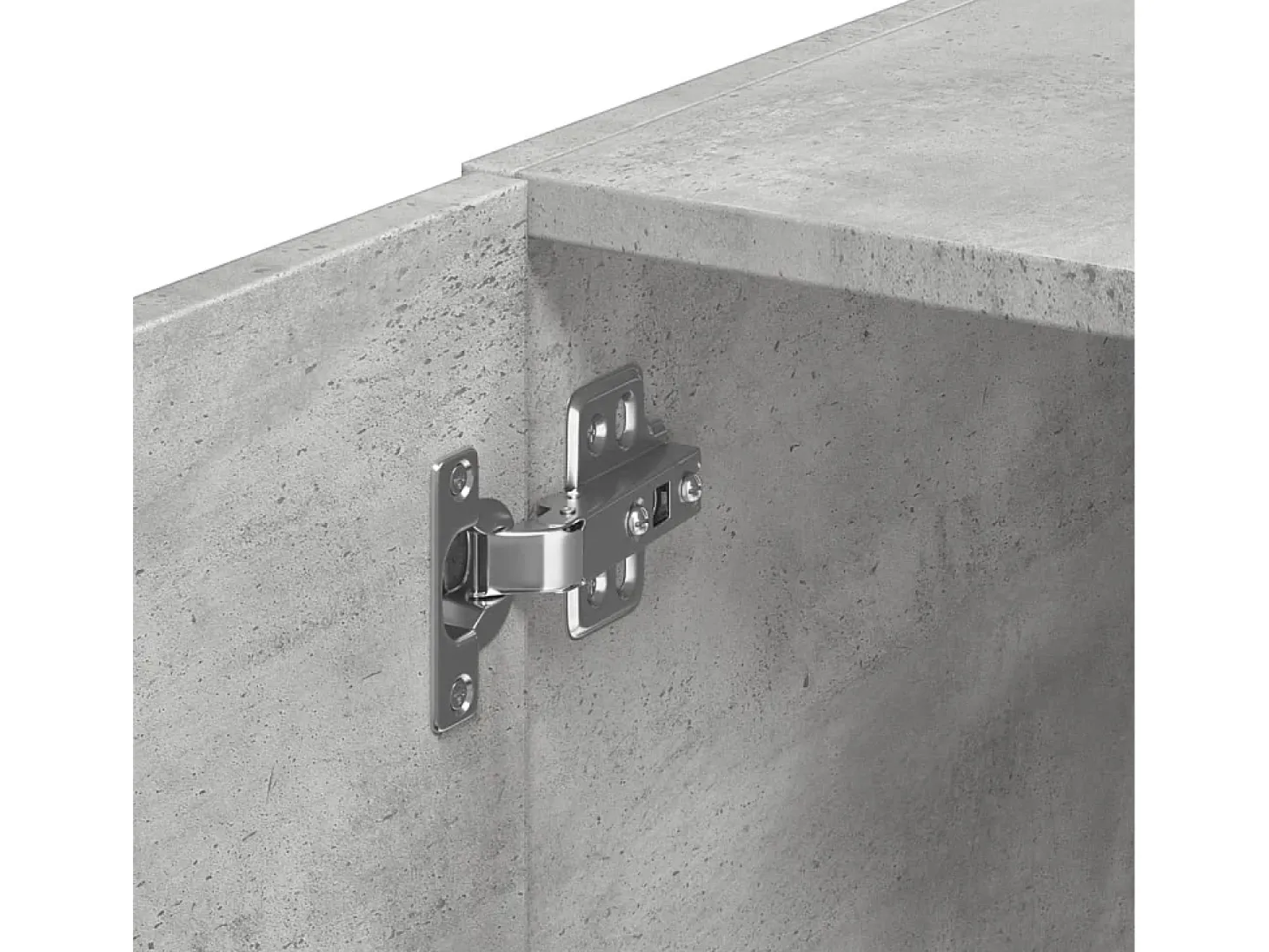 Armario de pared gris hormigón 45x42,5x40 cm madera de ingeniería