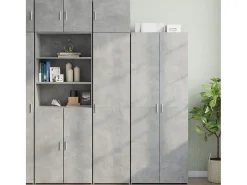 Armario de pared gris hormigón 45x42,5x40 cm madera de ingeniería