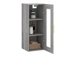 Armario de pared gris Sonoma 34,5x34x90 cm