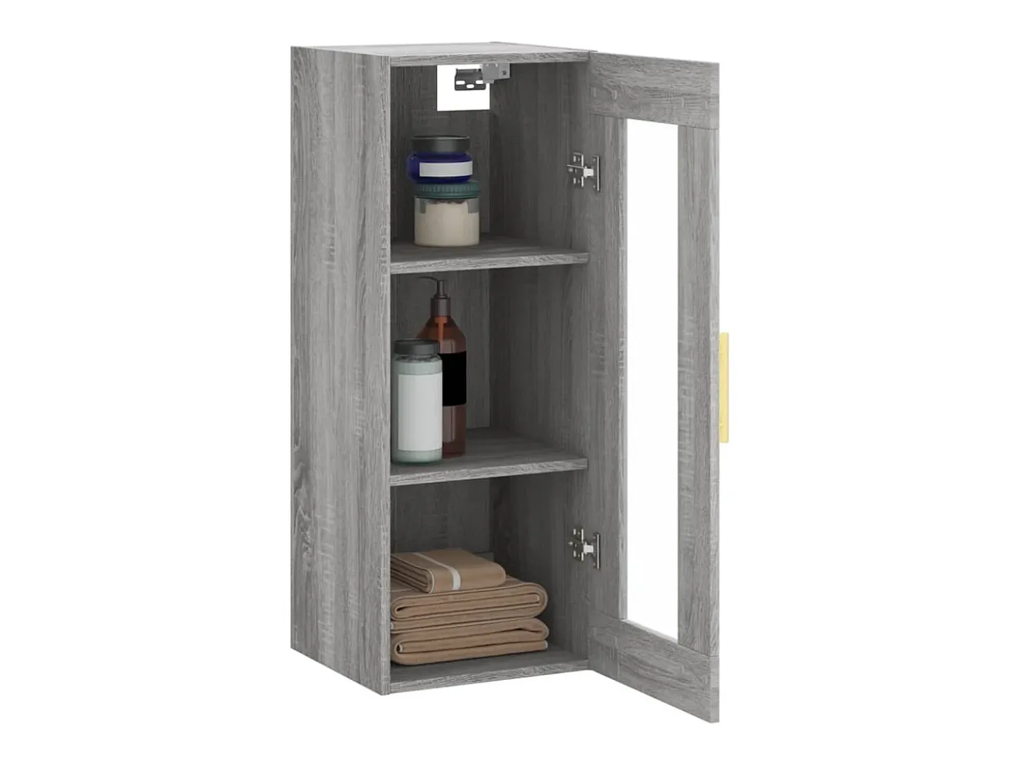 Armario de pared gris Sonoma 34,5x34x90 cm