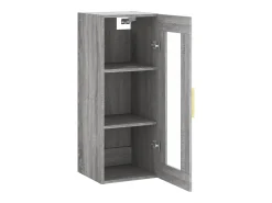 Armario de pared gris Sonoma 34,5x34x90 cm