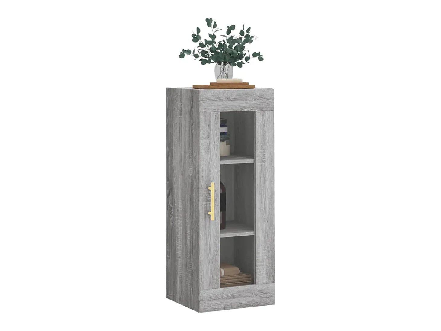 Armario de pared gris Sonoma 34,5x34x90 cm