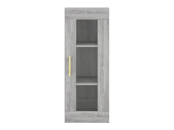 Armario de pared gris Sonoma 34,5x34x90 cm