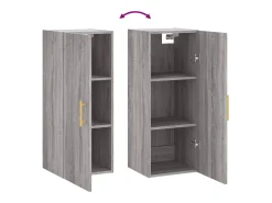 Armario de pared gris Sonoma 34,5x34x90 cm