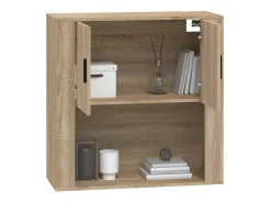 Armario de pared madera contrachapada roble sonoma 80x33x80 cm