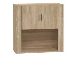 Armario de pared madera contrachapada roble sonoma 80x33x80 cm