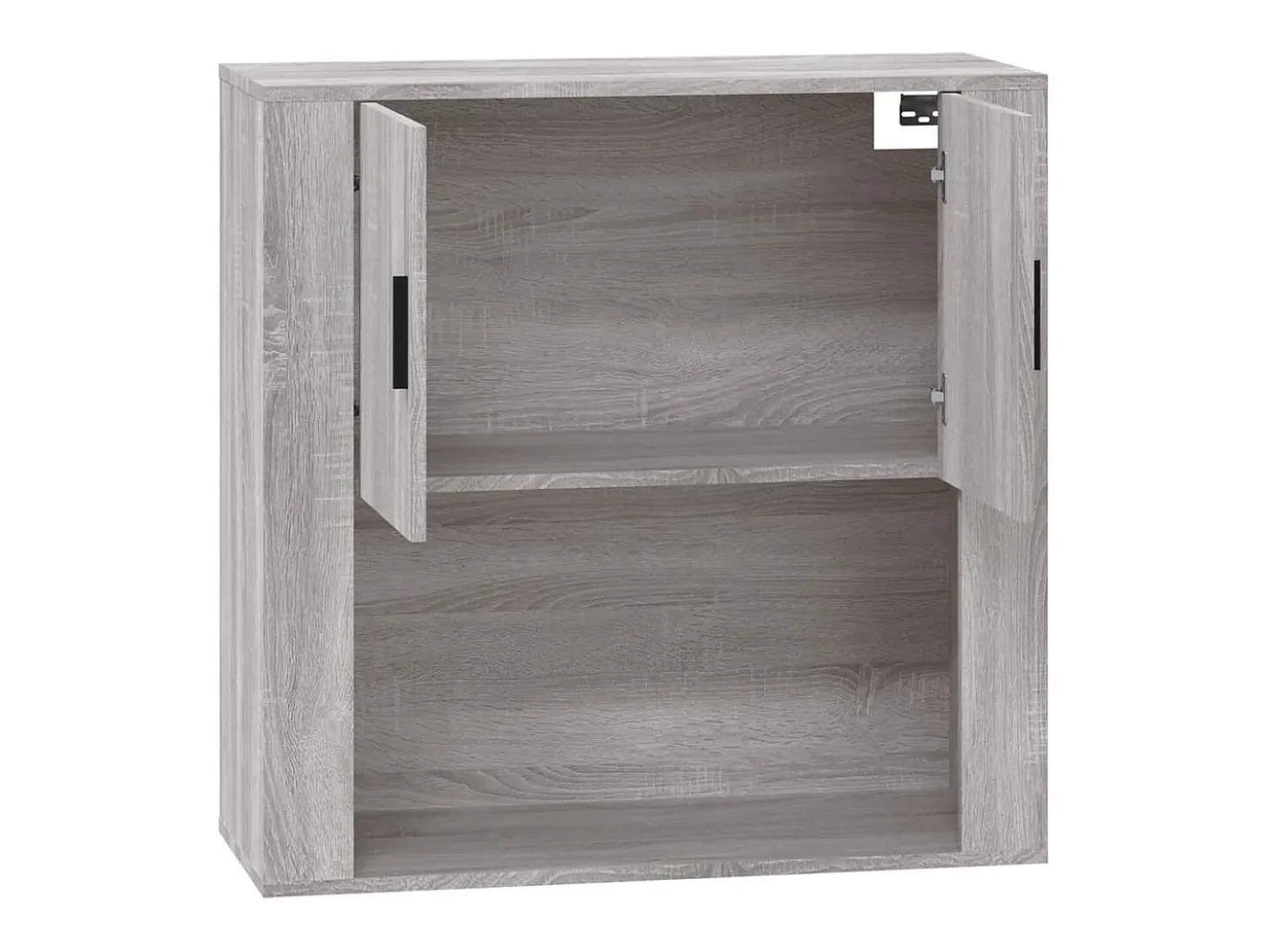 Armario de pared madera contrachapada gris Sonoma 80x33x80 cm