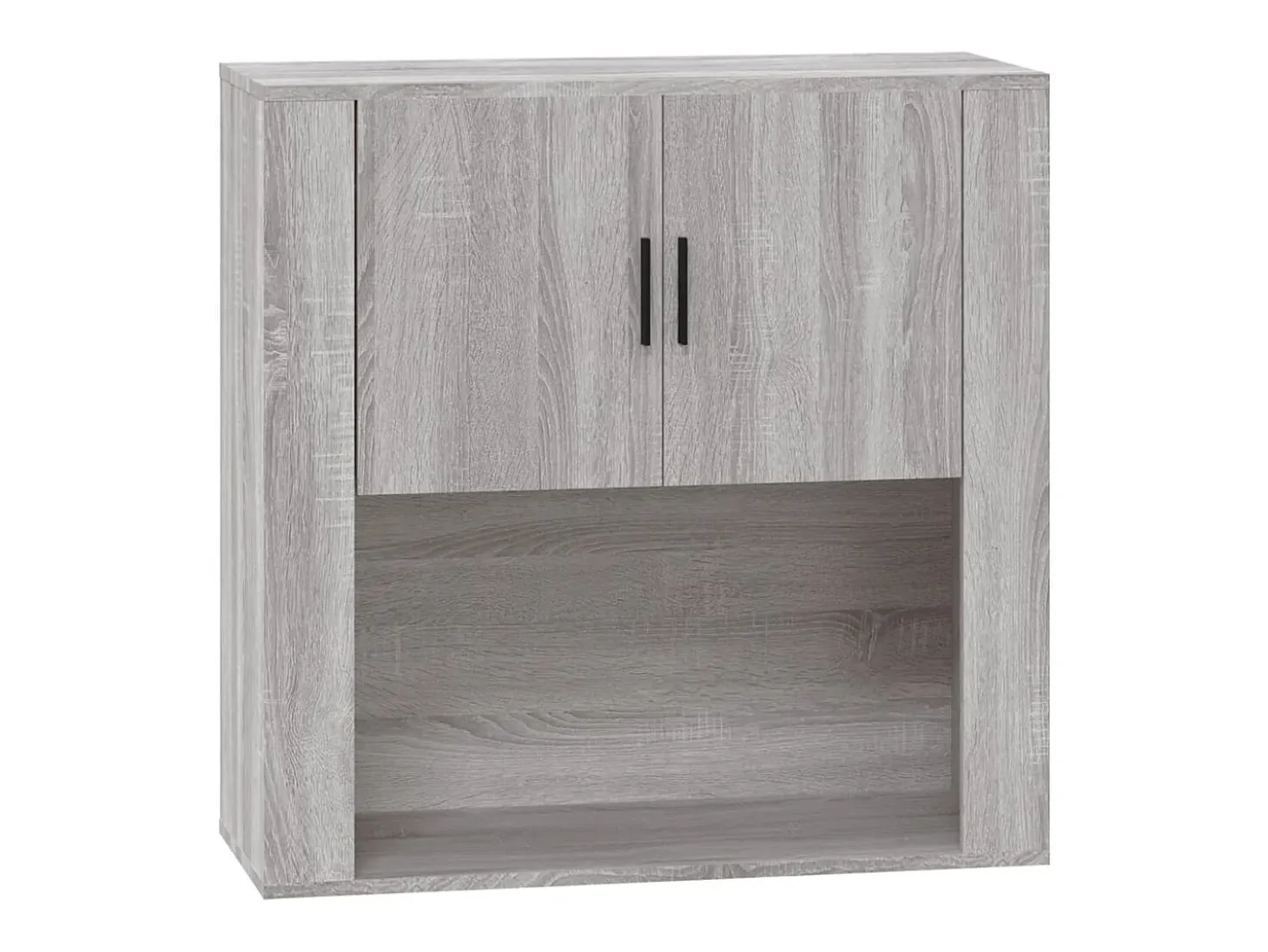 Armario de pared madera contrachapada gris Sonoma 80x33x80 cm