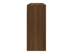 Armario de pared madera contrachapada marrón roble 80x33x80 cm