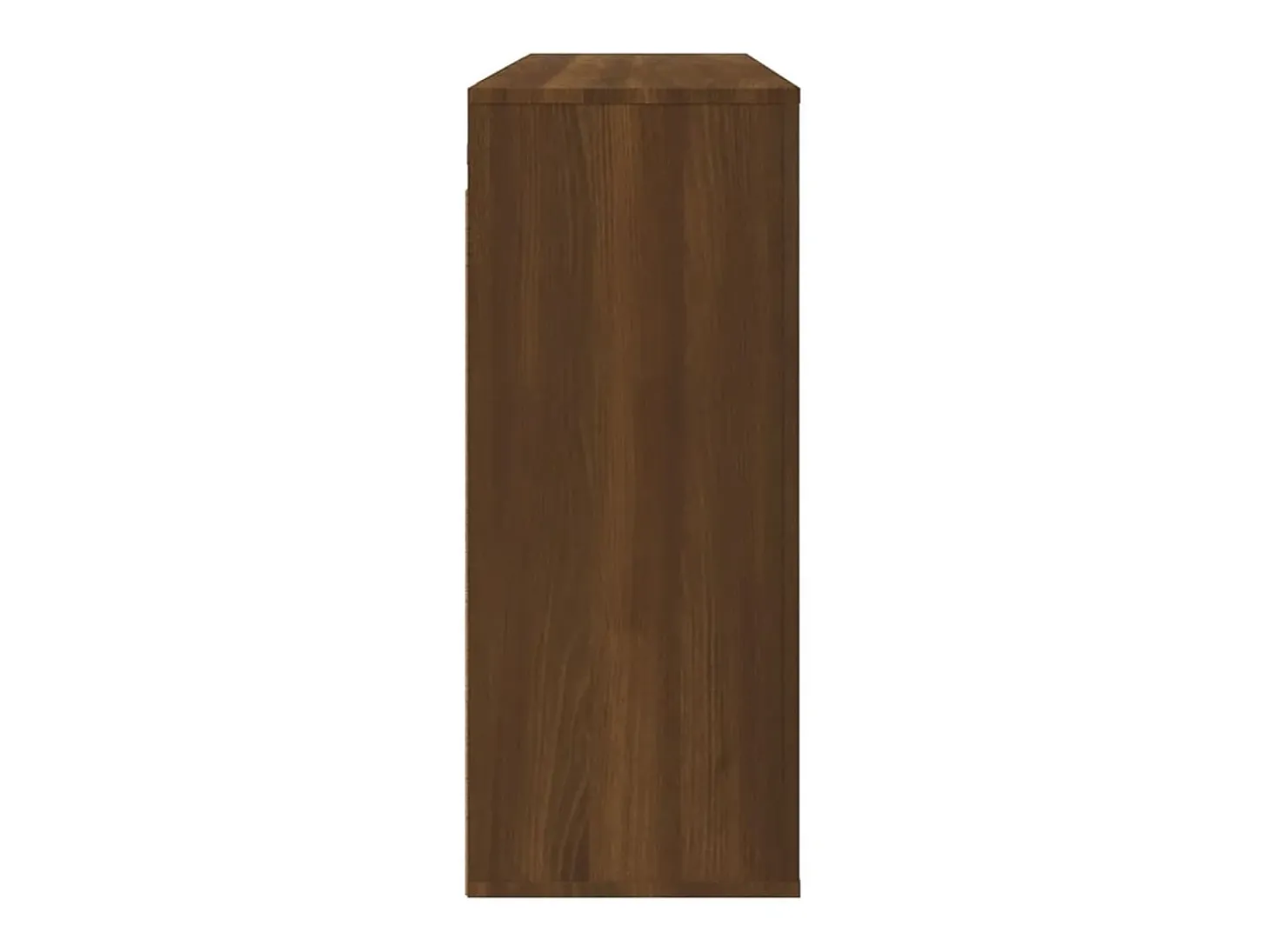 Armario de pared madera contrachapada marrón roble 80x33x80 cm
