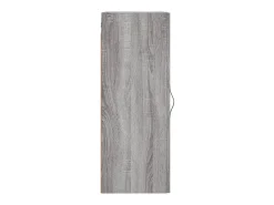 Armario de pared madera de ingeniería gris Sonoma 34,5x34x90 cm