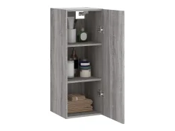 Armario de pared madera de ingeniería gris Sonoma 34,5x34x90 cm