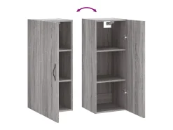 Armario de pared madera de ingeniería gris Sonoma 34,5x34x90 cm