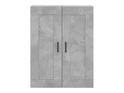 Armario de pared madera ingeniería gris hormigón 69,5x34x90 cm