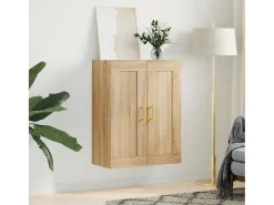 Armario de pared madera ingeniería roble Sonoma 69,5x34x90 cm