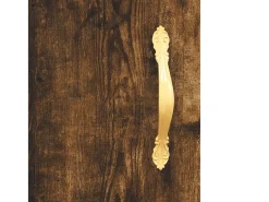 Armario de pared madera ingeniería roble ahumado 69,5x34x90 cm