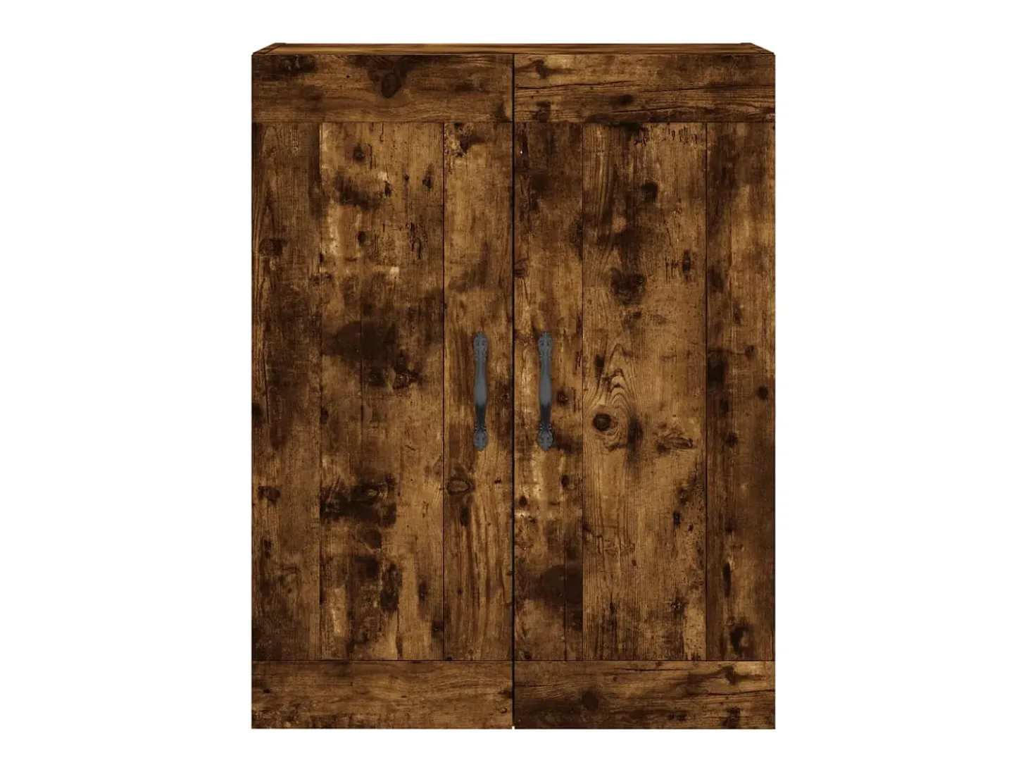 Armario de pared madera ingeniería roble ahumado 69,5x34x90 cm