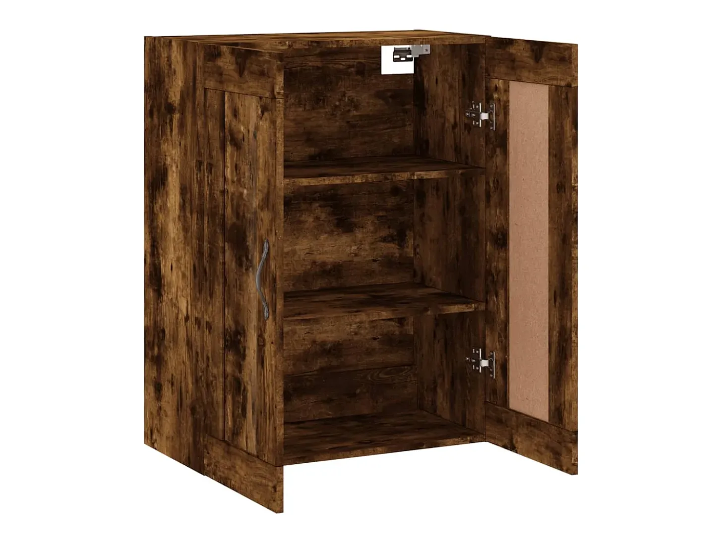 Armario de pared madera ingeniería roble ahumado 69,5x34x90 cm