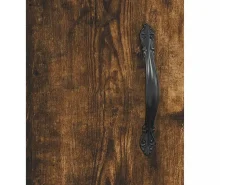 Armario de pared madera ingeniería roble ahumado 69,5x34x90 cm
