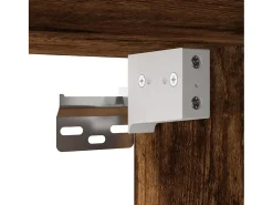 Armario de pared madera ingeniería roble ahumado 80x42,5x40 cm