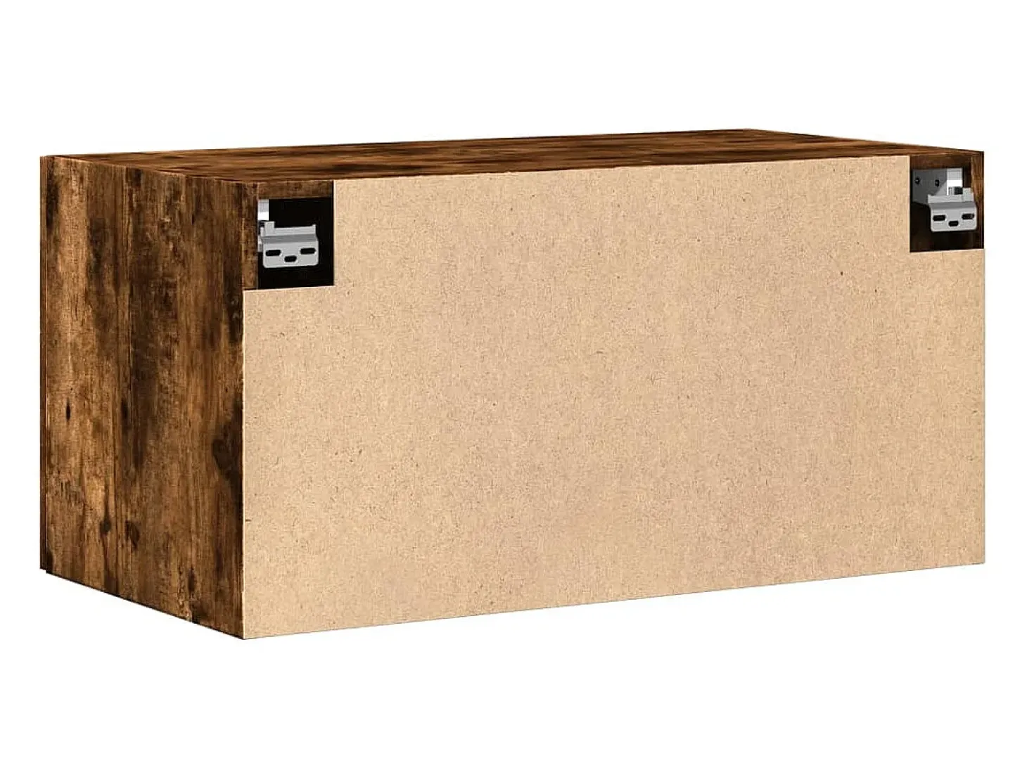 Armario de pared madera ingeniería roble ahumado 80x42,5x40 cm