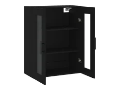 Armario de pared negro 69,5x34x90 cm