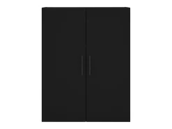 Armario de pared negro 69,5x34x90 cm