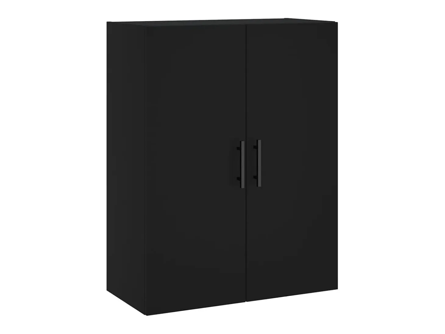 Armario de pared negro 69,5x34x90 cm