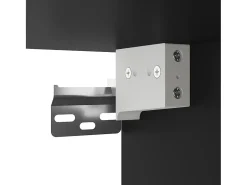 Armario de pared negro 69,5x34x90 cm