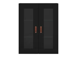 Armario de pared negro 69,5x34x90 cm