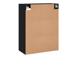 Armario de pared negro 69,5x34x90 cm