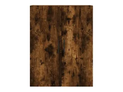 Armario de pared roble ahumado 69,5x34x90 cm